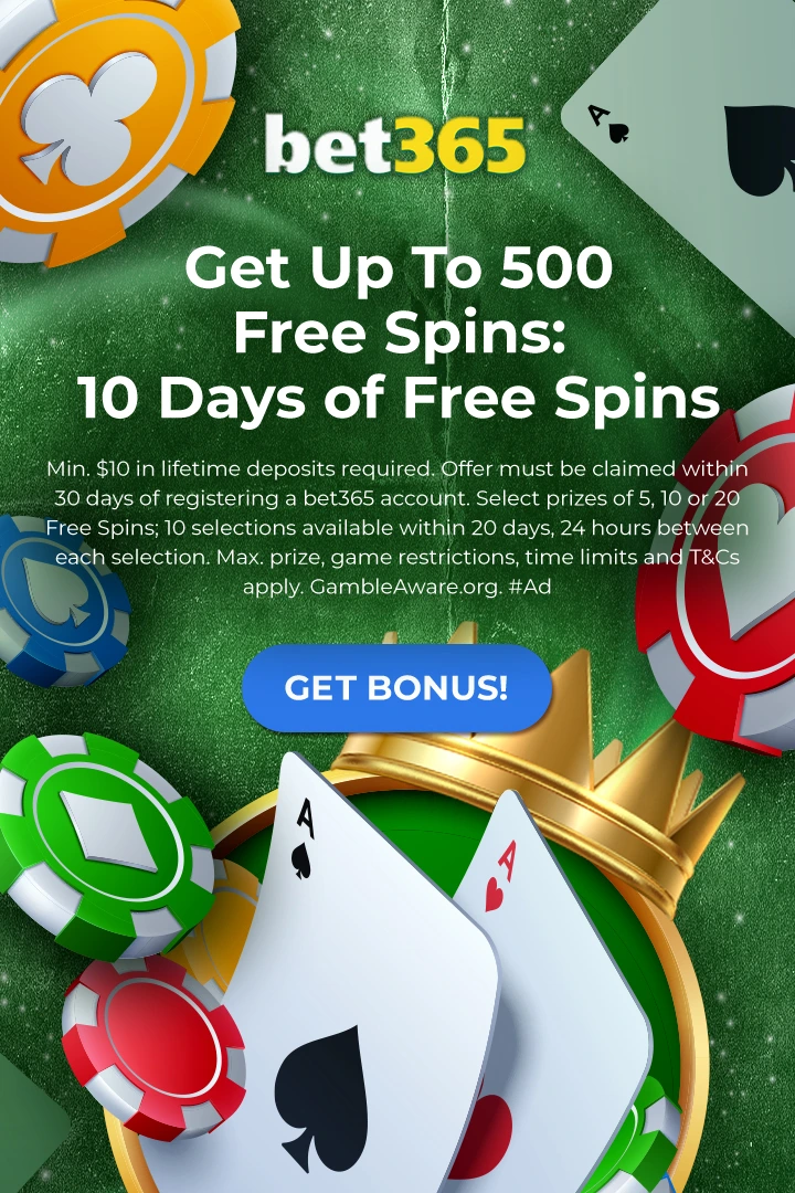 Get Up To 500 Free Spins:<br>10 Days of Free Spins