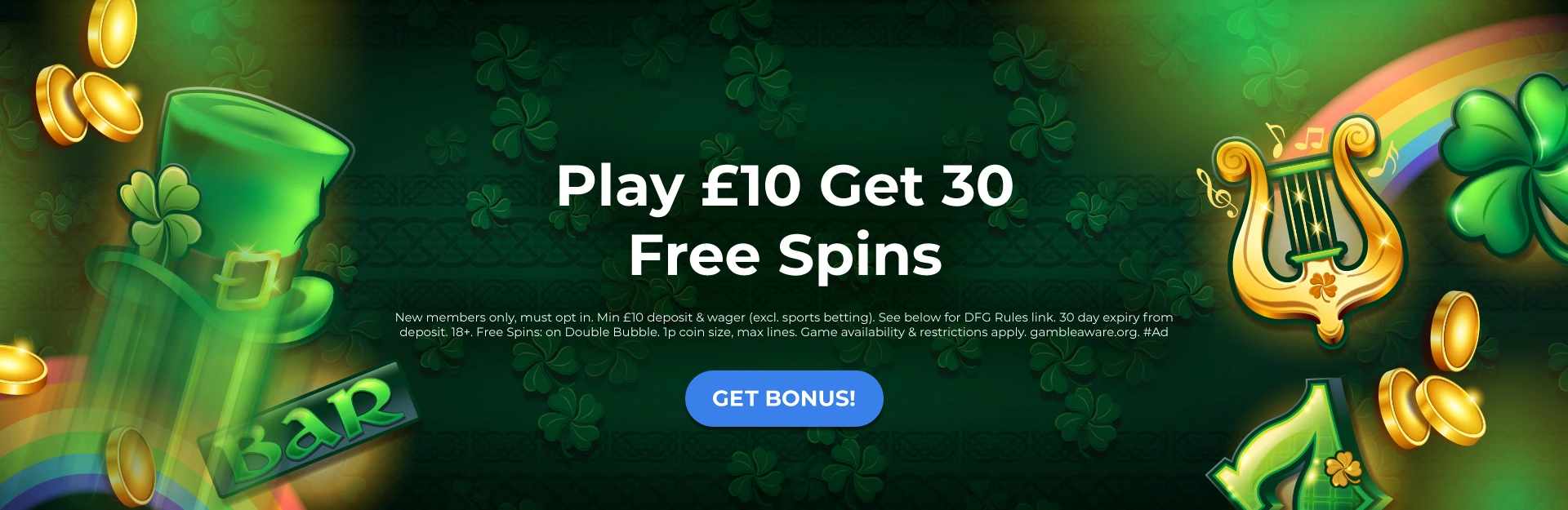 Play £10 Get 30 Free Spins