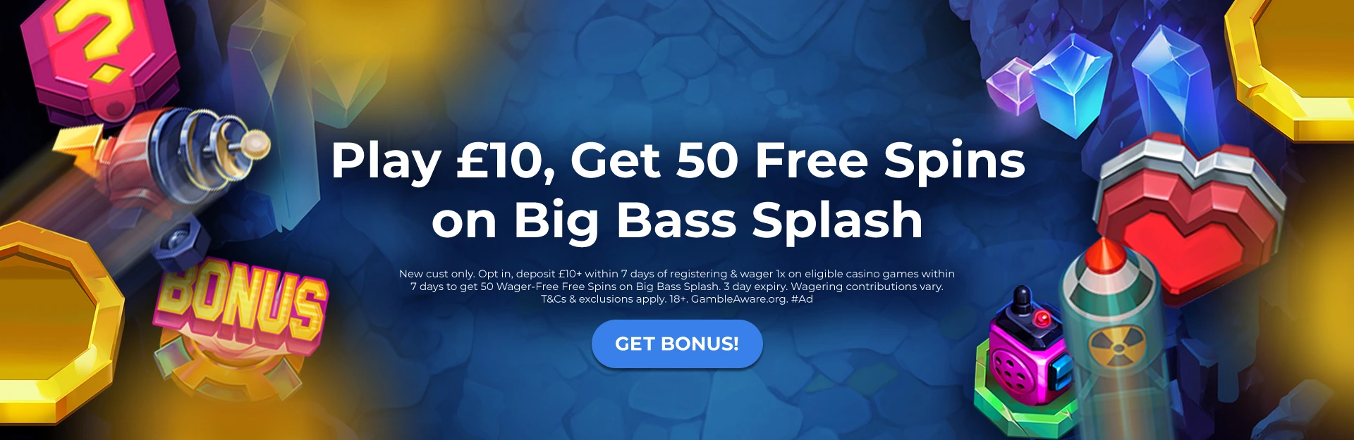 50 Free Spins <br>When You Play £10